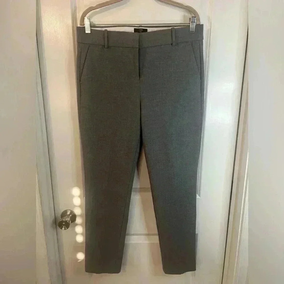 J. Crew 360 Women’s Heather Graphite Cameron Slim Crop Four Season Stretch Pants - Picture 1 of 8
